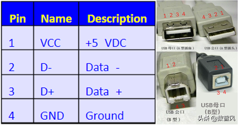 miniusb接口接线图（usb母头接口接线图讲解）